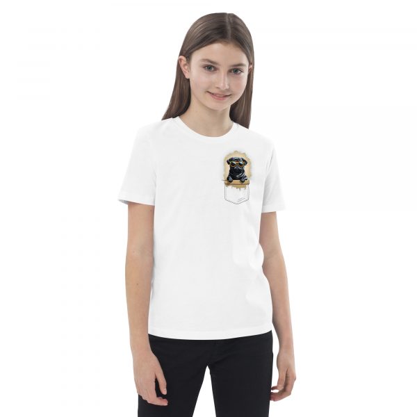 Cool Pug in a Pocket Shirt Teens – Bild 2