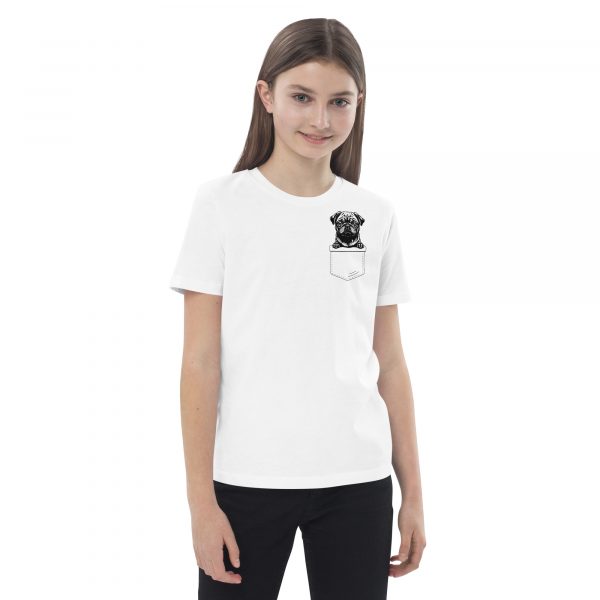 Black Pug in a Pocket Shirt Teens – Bild 3