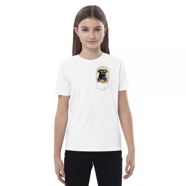 Cool Pug in a Pocket Shirt Teens – Bild 3