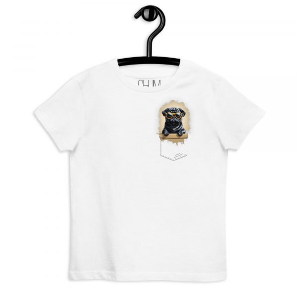 Cool Pug in a Pocket Shirt Kids – Bild 3