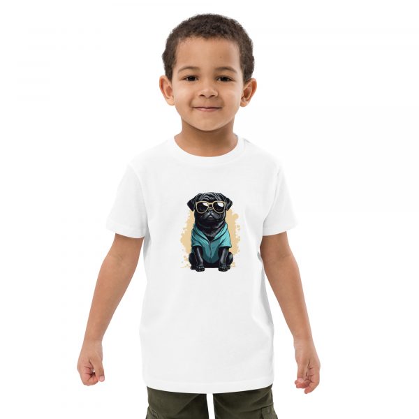 Cool Pug Shirt Kids – Bild 2