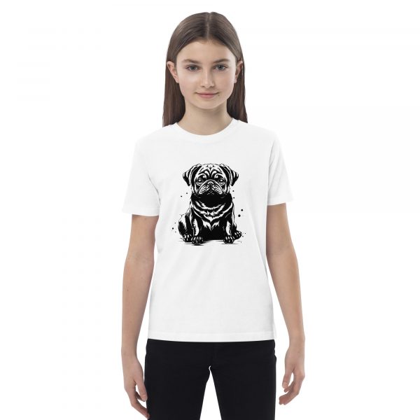 Black Pug Shirt Teens – Bild 2