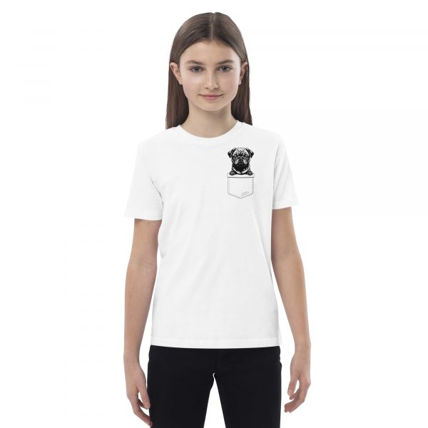Black Pug in a Pocket Shirt Teens – Bild 2