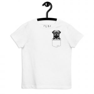 Black Pug in a Pocket Shirt Teens