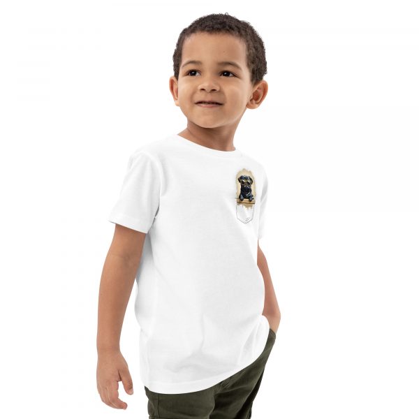 Cool Pug in a Pocket Shirt Kids – Bild 4