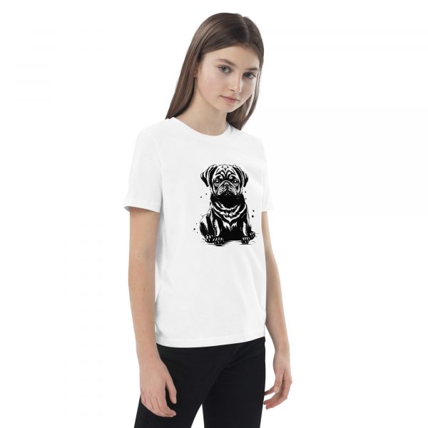 Black Pug Shirt Teens – Bild 4
