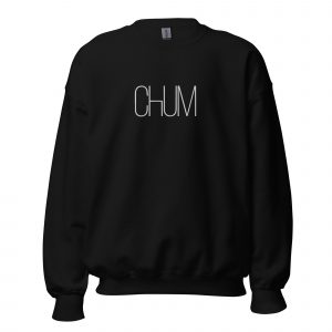 Chum Unisex-Pullover Black Edition gestickt