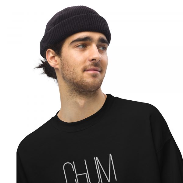Chum Unisex-Pullover Black Edition gestickt – Bild 4