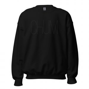 Chum Unisex-Pullover Black Invisible Edition gestickt