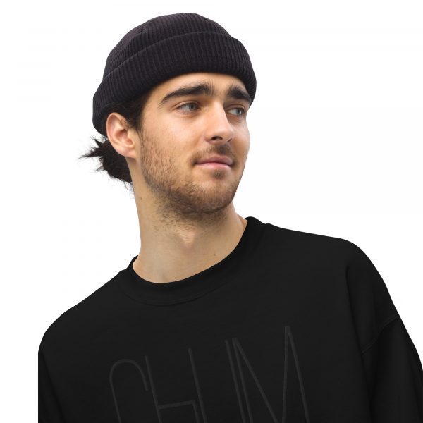 Chum Unisex-Pullover Black Invisible Edition gestickt – Bild 4