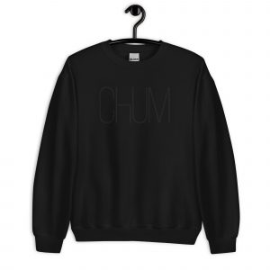 Chum Unisex-Pullover Black Invisible Edition gestickt