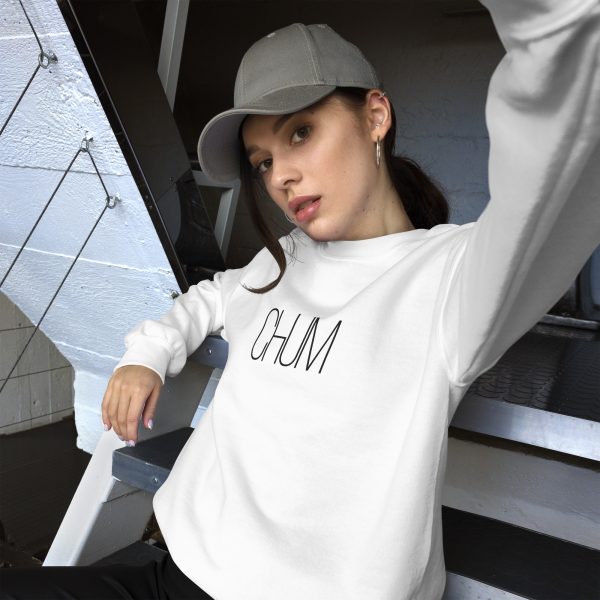Chum Unisex-Pullover White Edition gestickt – Bild 3
