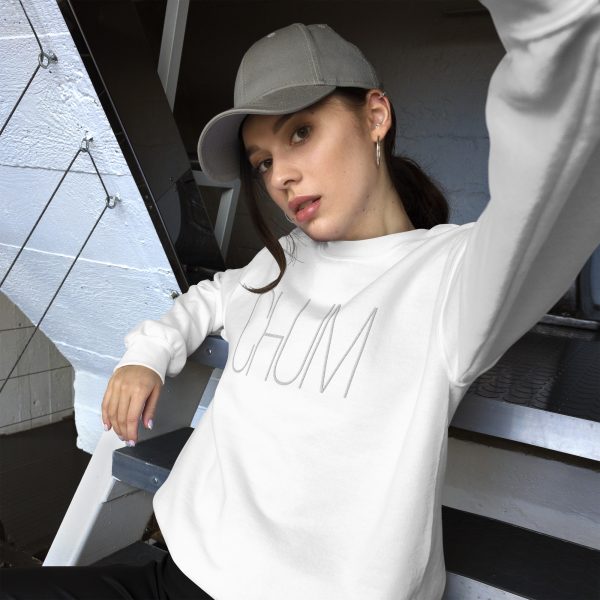 Chum Unisex-Pullover White Invisible Edition gestickt – Bild 3