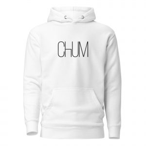 Chum Unisex-Hoodie White Edition gestickt