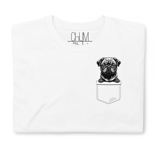 Black Pug in a Pocket T-Shirt – Bild 2