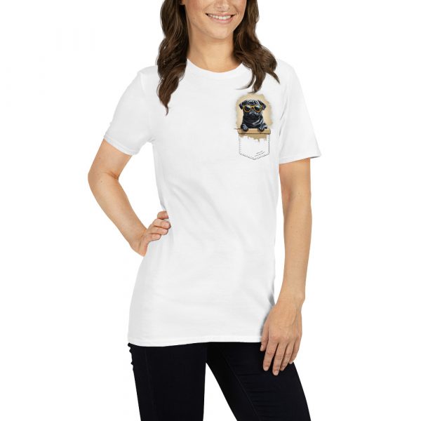 Cool Pug in a Pocket T-Shirt – Bild 4