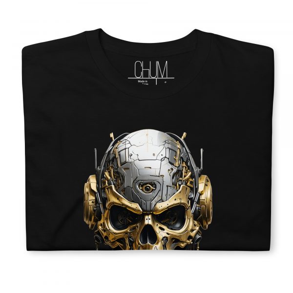 Golden Cyber Skull T-Shirt – Bild 4