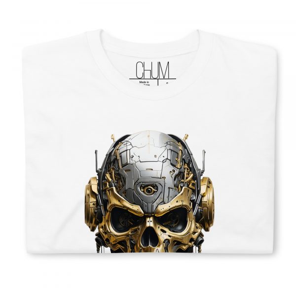 Golden Cyber Skull T-Shirt – Bild 6