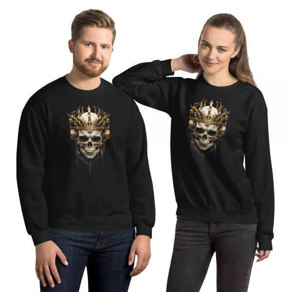 Golden King Skull Pullover – Bild 3