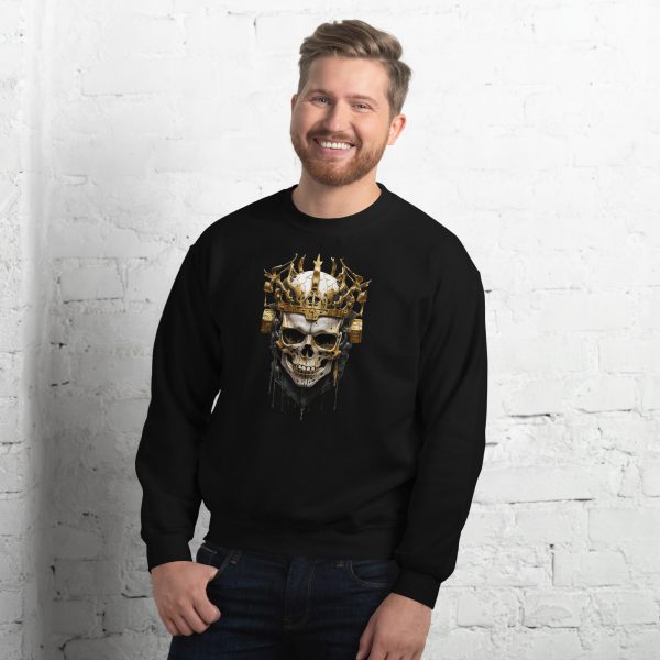 Golden King Skull Pullover – Bild 4