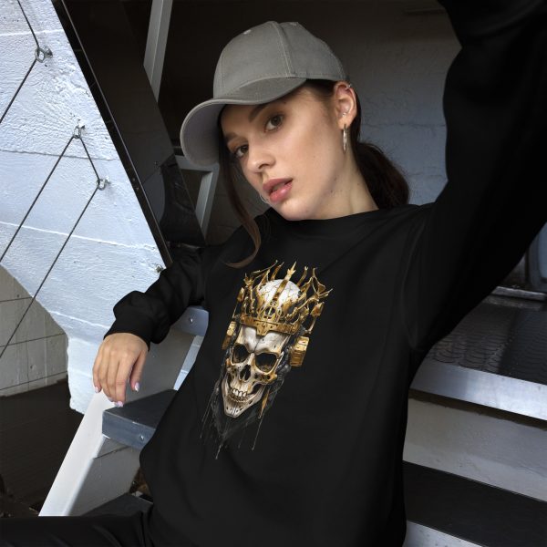 Golden King Skull Pullover – Bild 5