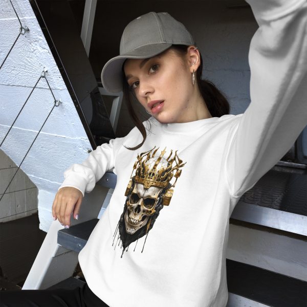 Golden King Skull Pullover – Bild 7