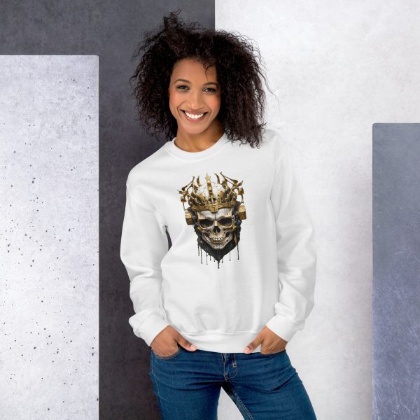 Golden King Skull Pullover – Bild 8