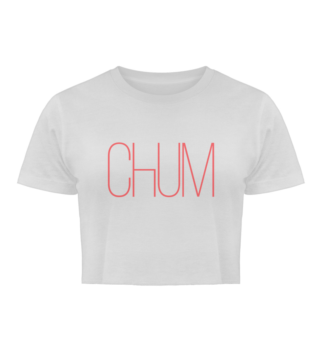 Chum Crop Top Korall - Damen Organic Crop Top-3
