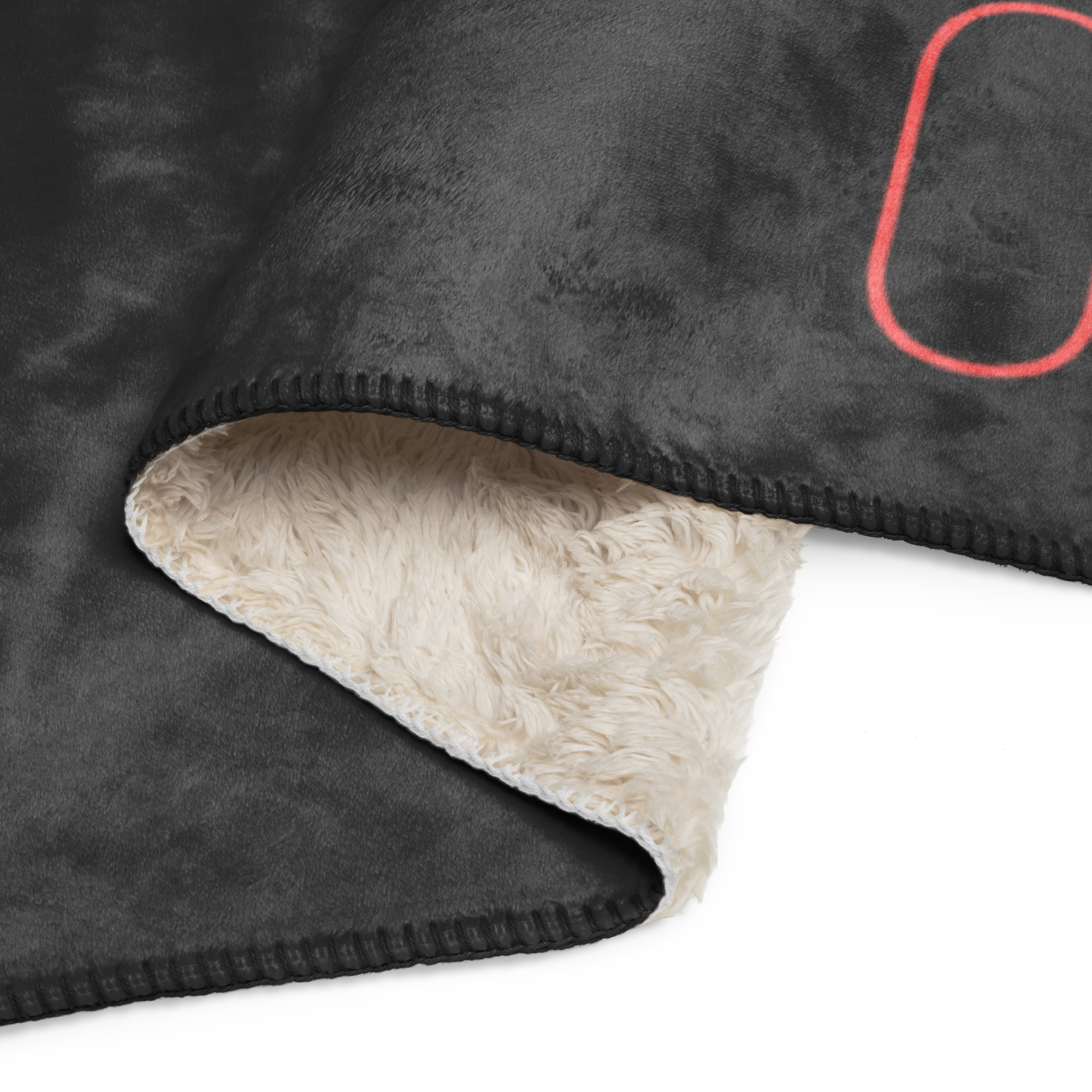 ChUM Sherpa-Decke Anthrazit-Korall – Bild 3