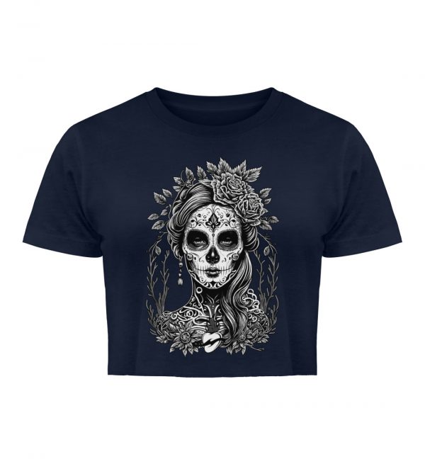 Santa Muerte Crop-Top - Damen Organic Crop Top-6959