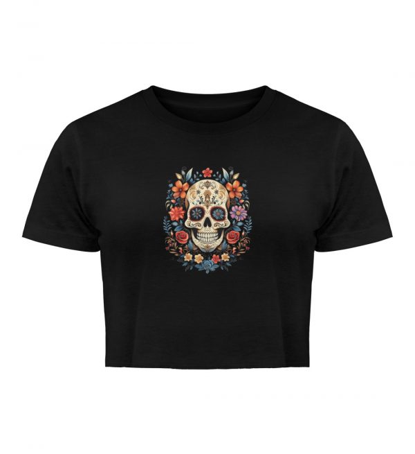 De Los Muertos Crop-Top - Damen Organic Crop Top-16