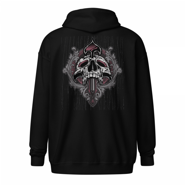 Ace Skull Zipper Hoodie