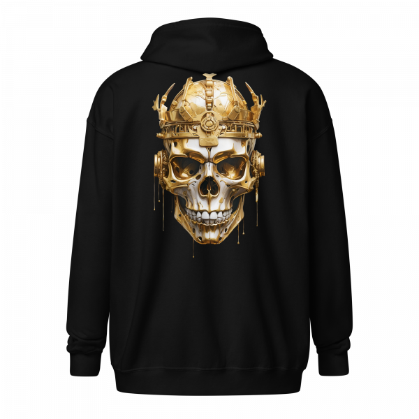 Golden Skull Zipper Hoodie – Bild 7