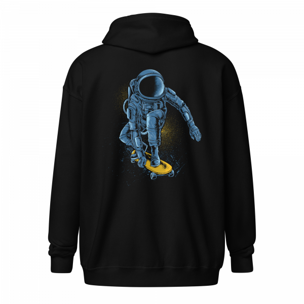 Skating Astronaut Zipper Hoodie