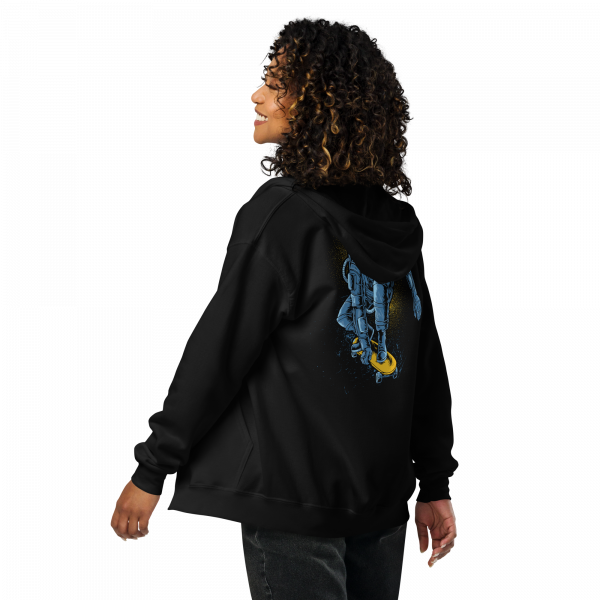 Skating Astronaut Zipper Hoodie – Bild 4