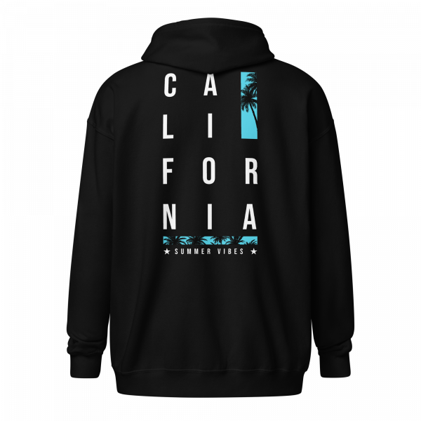 California Dark Zipper Hoodie