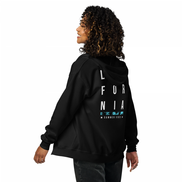 California Dark Zipper Hoodie – Bild 2