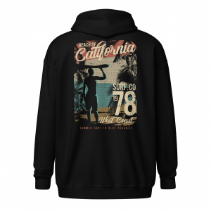 Beach of California Zipper Hoodie