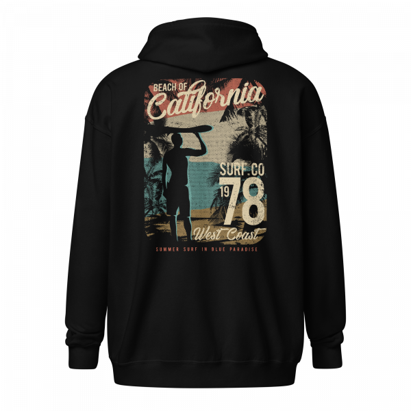 Beach of California Zipper Hoodie