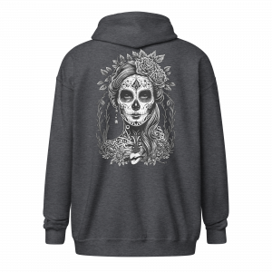 Santa Muerte Zipper Hoodie