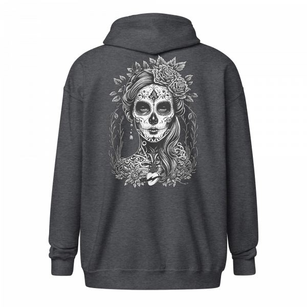 Santa Muerte Zipper Hoodie