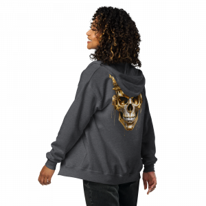 Golden Skull Zipper Hoodie