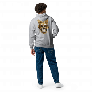 Golden Skull Zipper Hoodie