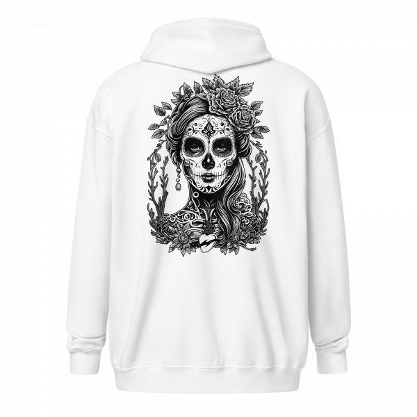 Santa Muerte Zipper Hoodie – Bild 12