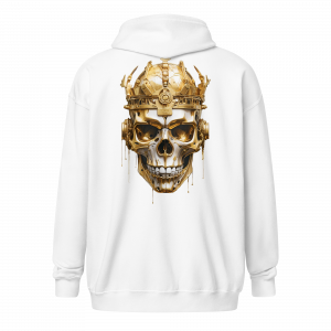 Golden Skull Zipper Hoodie