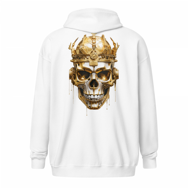 Golden Skull Zipper Hoodie