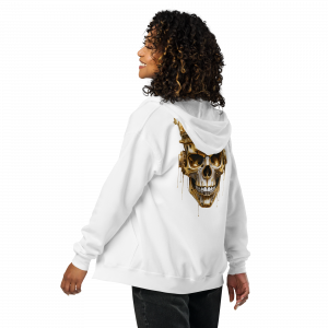 Golden Skull Zipper Hoodie