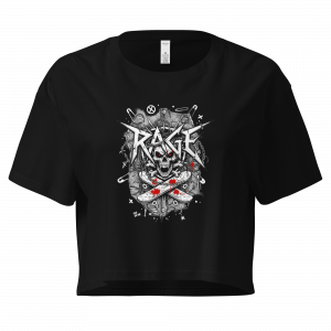 Rage Sk8 Black Crop-Top