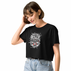Rage Sk8 Black Crop-Top