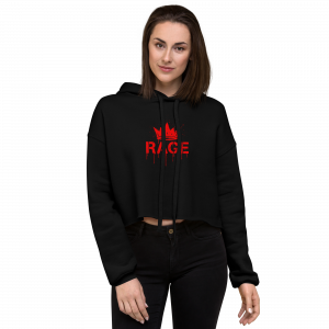 RAGE Red Crown Crop-Hoodie